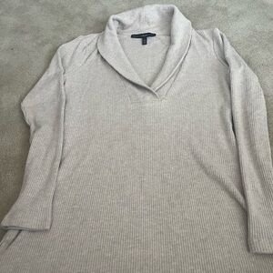 WHBM Women's Tan Tunic Sweater, XS